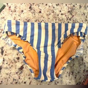 NWOT Crewcuts nautical strip bikini bottoms girls 12